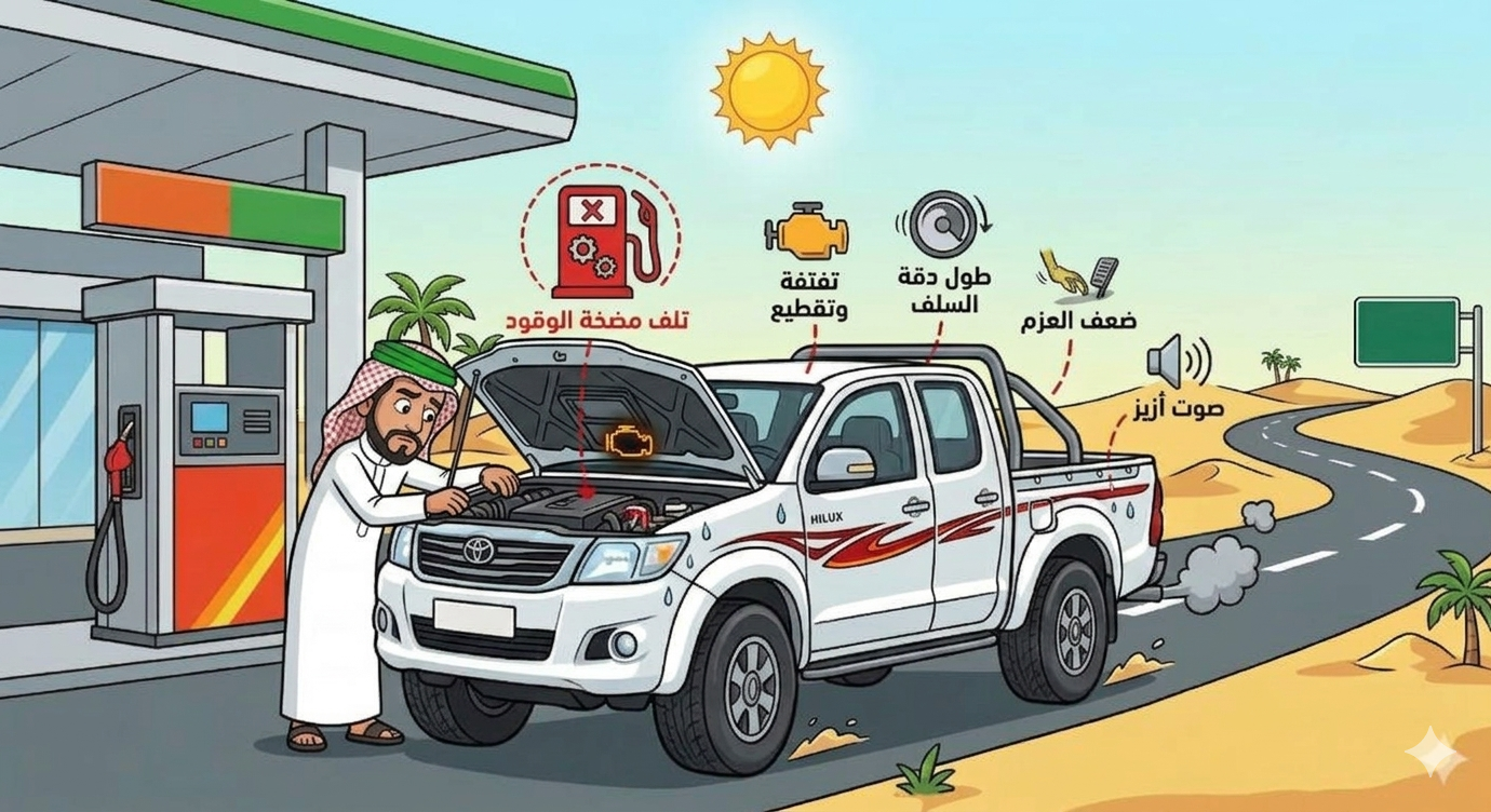 علامات وأعراض تلف طرمبة البنزين (مضخة الوقود) بالسيارة