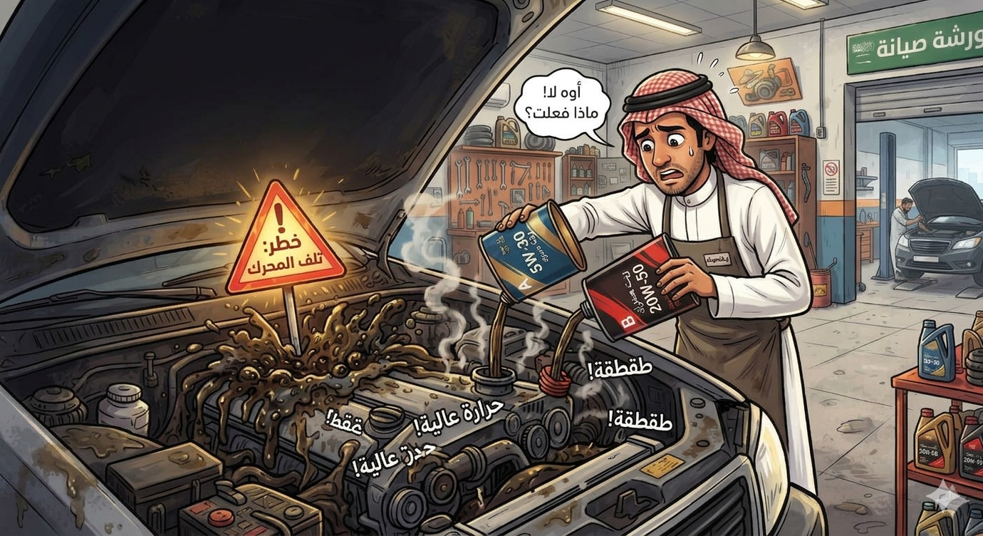 خلطة الموت: ماذا يحدث عند خلط لزوجات مختلفة من زيت المحرك؟