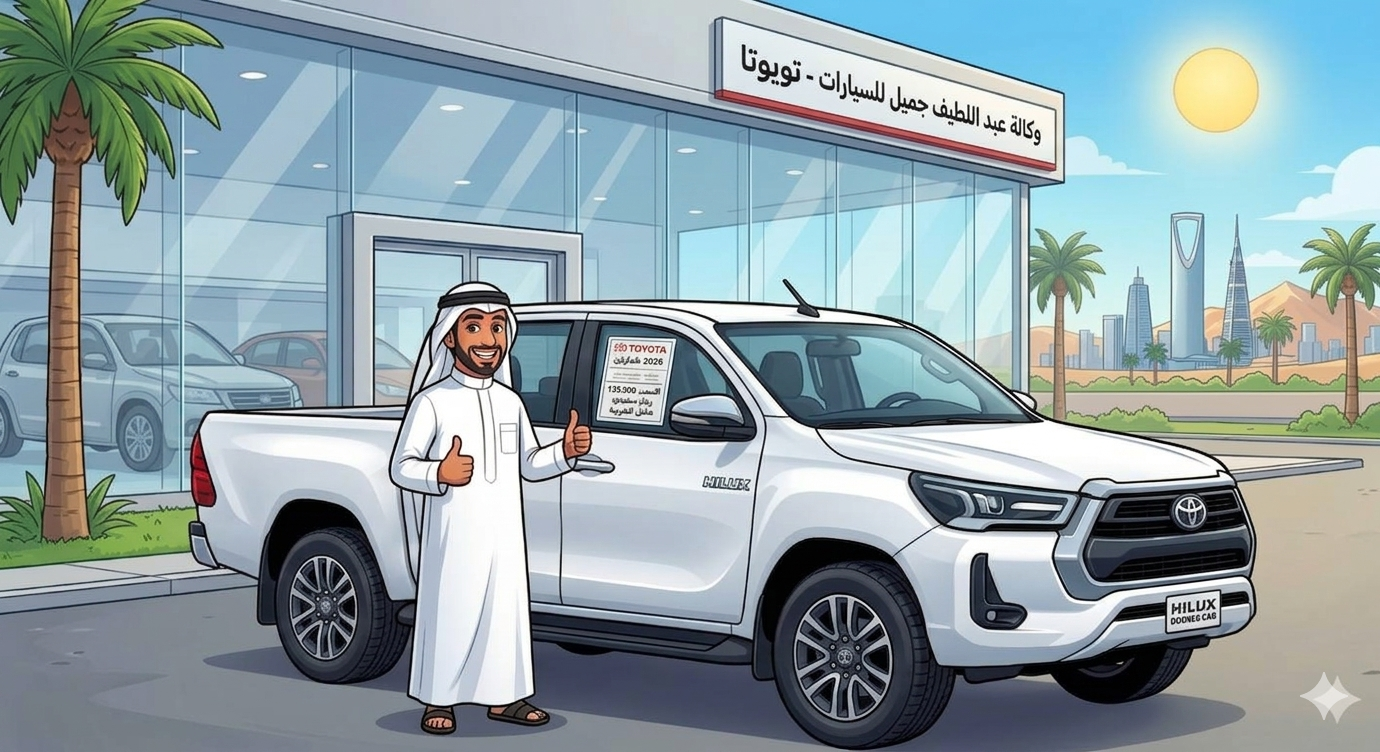 تويوتا هايلوكس 2026 فئة الغمارتين عند الوكيل في السعودية: المواصفات والأسعار الحقيقية!