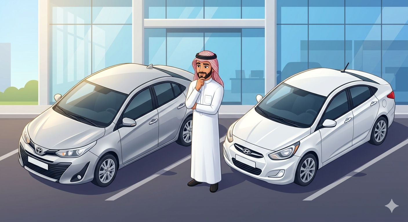 مقارنة شاملة بين أشهر سيارات السيدان الاقتصادية في المملكة: تويوتا يارس ضد هيونداي أكسنت